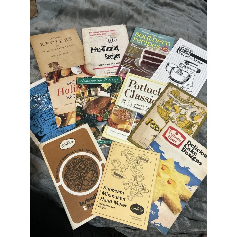 Lot of 12 Vintage Recipe Booklets. Various recipes. Good to Acceptable condition